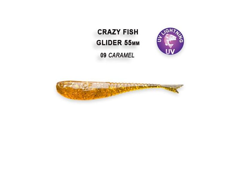 Силиконовые приманки Crazy Fish Glider 2.2" 35-55-9-6
