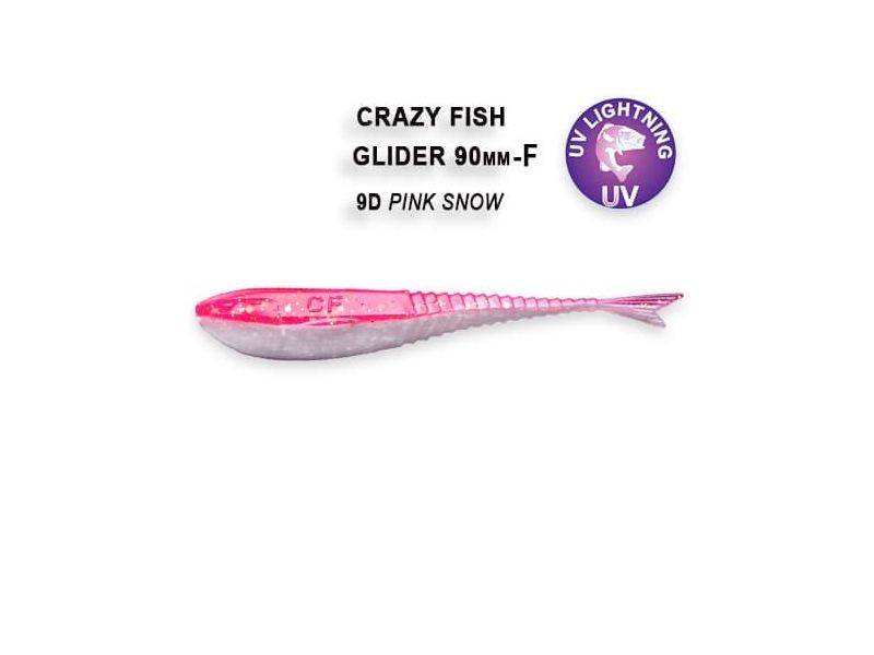 Силиконовые приманки Crazy Fish Glider 3.5" 36-90-9d-6-F