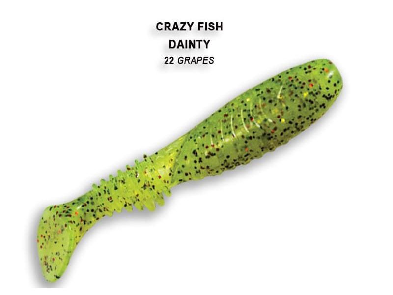 Силиконовые приманки Crazy Fish Dainty 3.3" 25-85-22-6
