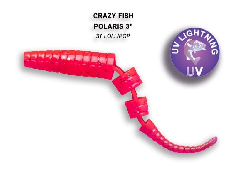 Силиконовая приманка Crazy Fish Polaris 3" 24-68-37-6