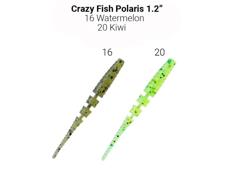 Силиконовая приманка Crazy Fish Polaris 1.2" 61-30-16/20-1
