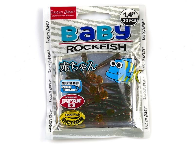 Виброхвосты съедобные LJ Pro Series Baby Rockfish 1.2in(03.50)/085 20шт.