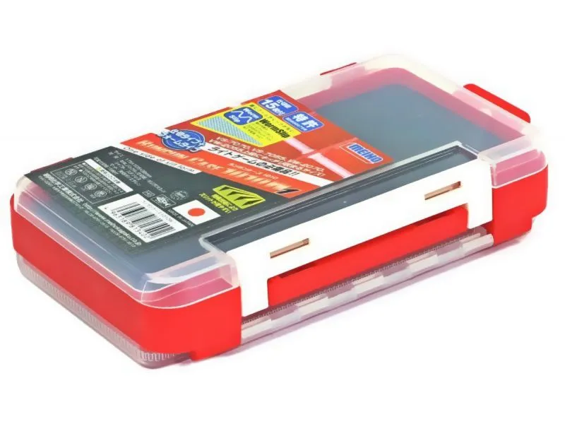 Коробка Meiho Rungun Case 1010W-1 RED двусторонняя с неопреном 175х105х38мм