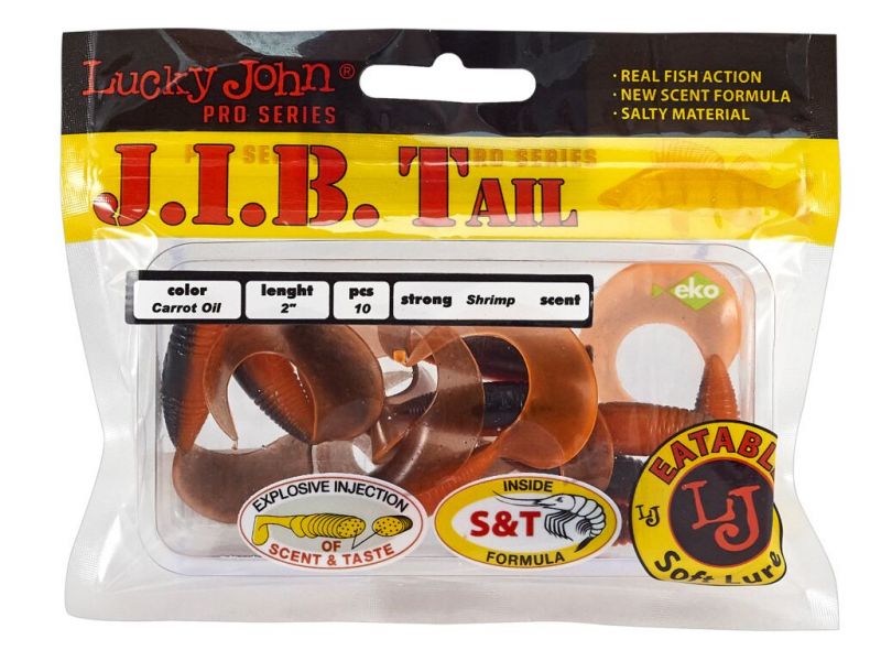 Твистеры съедобные Lucky John Pro Series J.I.B Tail 2.0in (05.10)/T28 10шт