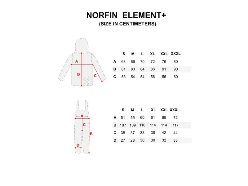 Костюм зимний Norfin Element + 04 размер XL