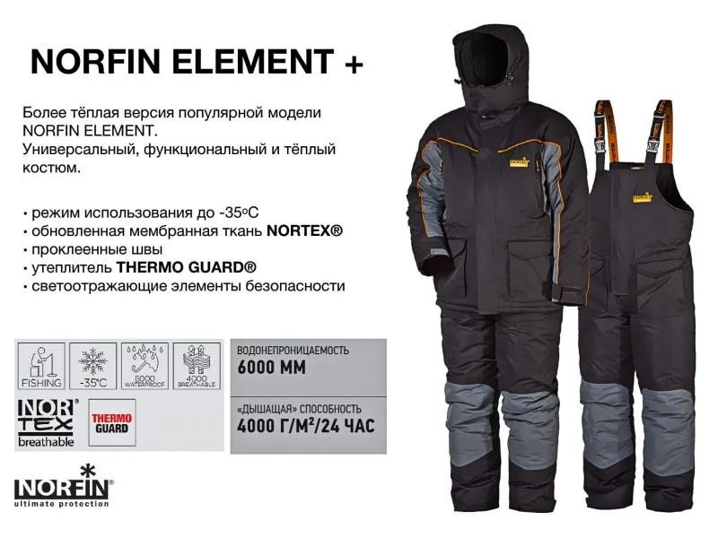 Костюм зимний Norfin Element + 04 размер XL