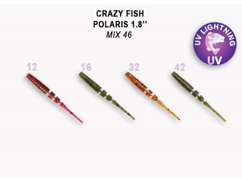 Силиконовая приманка Crazy Fish Polaris 1.8" 5-45-М46-6