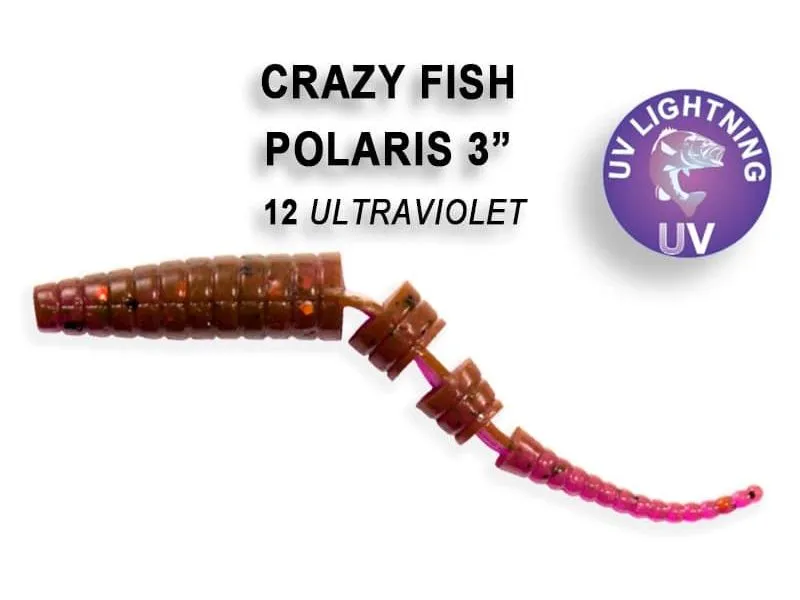 Силиконовая приманка Crazy Fish Polaris 3" 24-68-12-6