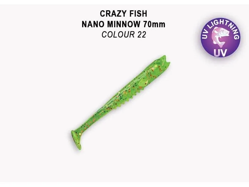 Силиконовые приманки Crazy Fish Nano minnow 2.8" 53-70-22-7-F