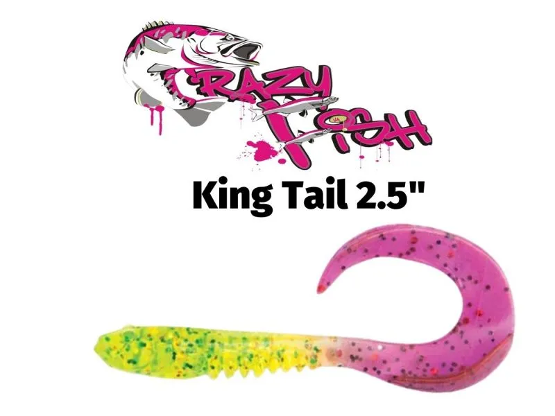 Силиконовые приманки Crazy Fish King Tail 2.5" 72-65-25-7