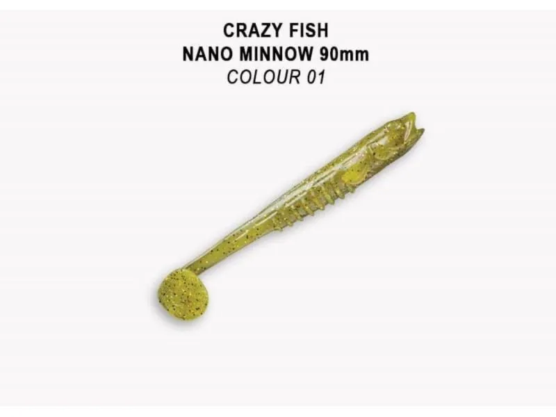 Силиконовые приманки Crazy Fish Nano minnow 3.5" 54-90-1-7-F