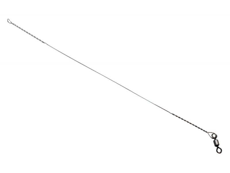 Поводок струна с вертлюгом Crazy Fish 0.40 мм 30 см 5 шт