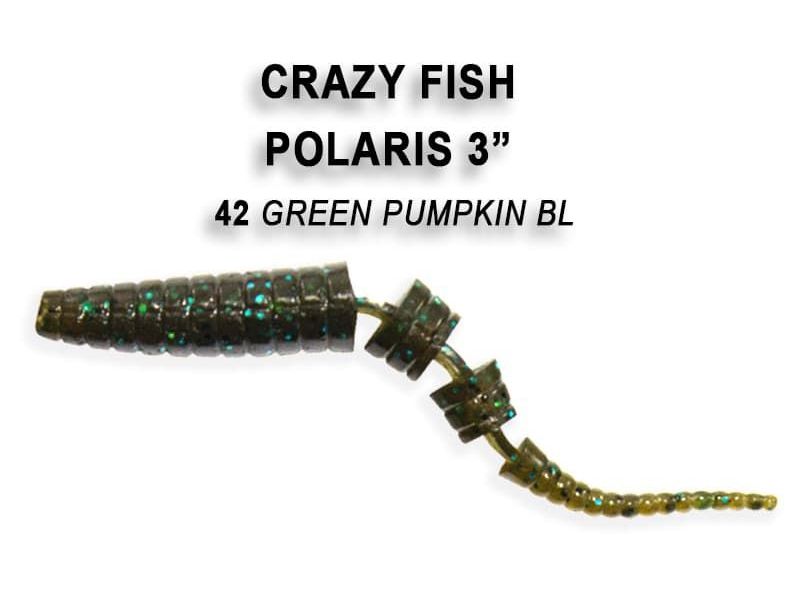 Силиконовая приманка Crazy Fish Polaris 3" 24-68-42-6