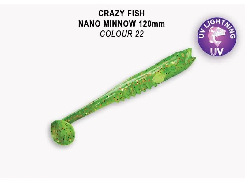 Силиконовые приманки Crazy Fish Nano minnow 5" 55-120-22-7-F