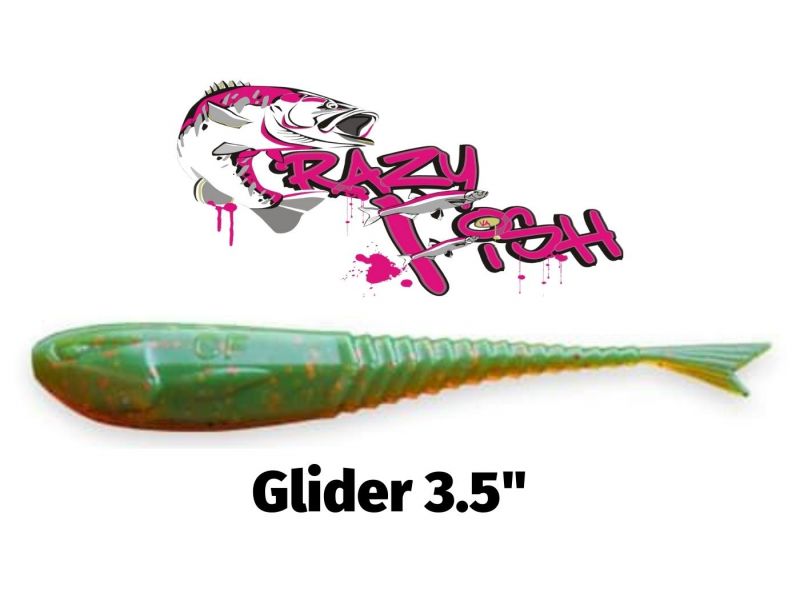 Силиконовые приманки Crazy Fish Glider 3.5" 36-90-42-6-F