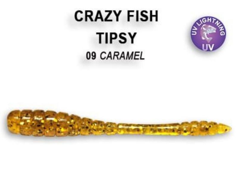 Силиконовые приманки Crazy Fish Tipsy 2" 9-50-9-6