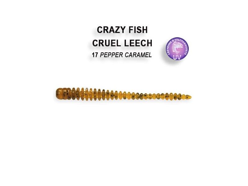 Силиконовые приманки Crazy Fish Cruel leech 2.2" 8-55-17-6