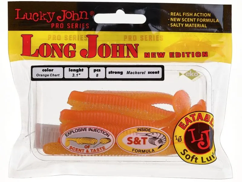 Виброхвосты съедобные LJ Pro Series Long John 3.1in (07.90)/T26 8шт