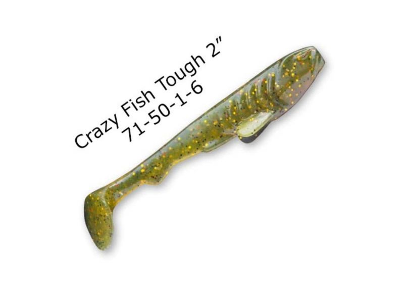 Силиконовые приманки Crazy Fish Tough 2" 71-50-1-6