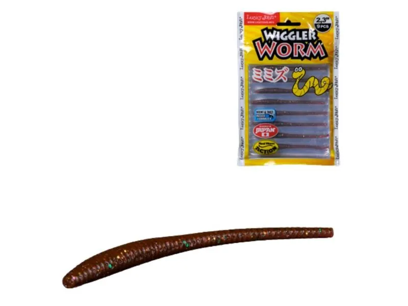 Слаги съедобные LJ Pro Series Wiggler Worm 2.3in (05.84)/S13 9шт
