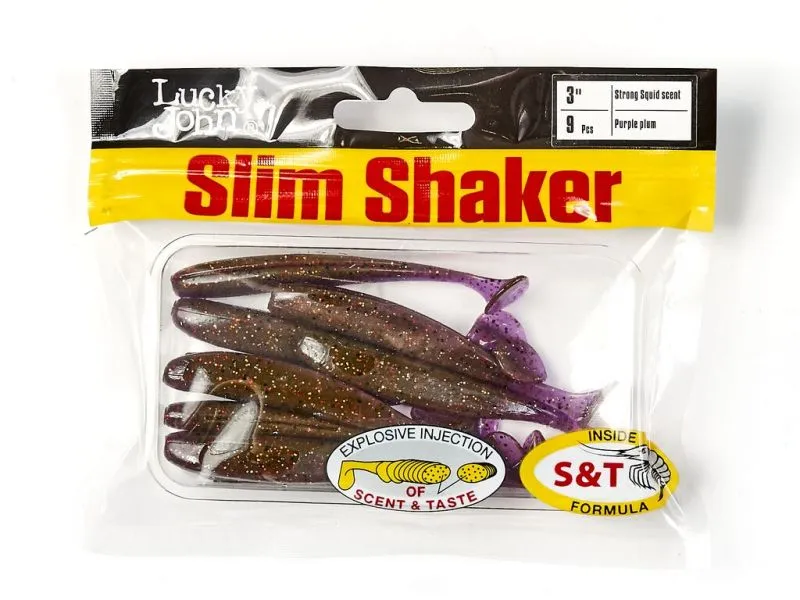 Виброхвосты съедобные LJ Pro Series Slim Shaker 3in (07.60)/S13 9шт