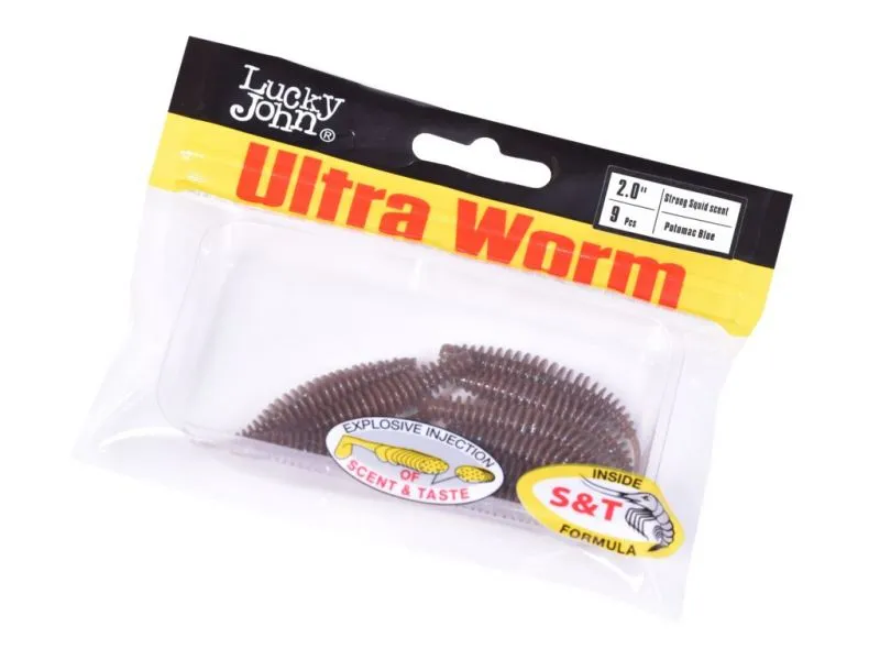 Слаги съедобные Lucky John Pro Series Trick Ultra Worm 2,0 (05.00)/S19 9шт
