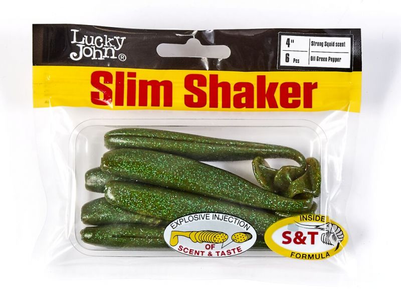 Виброхвосты съедобные LJ Pro Series Slim Shaker  4in (10.00)/S67 6шт