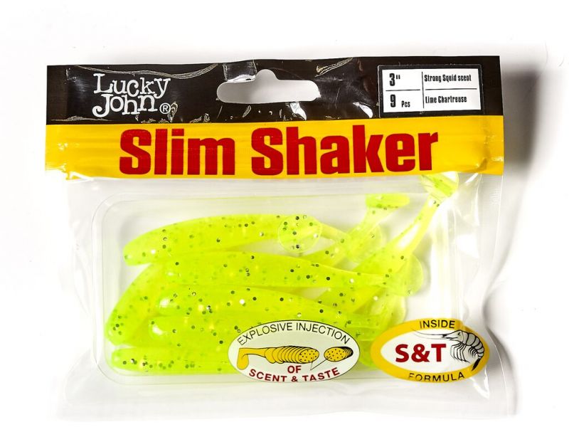 Виброхвосты съедобные LJ Pro Series Slim Shaker 3in (07.60)/071 9шт