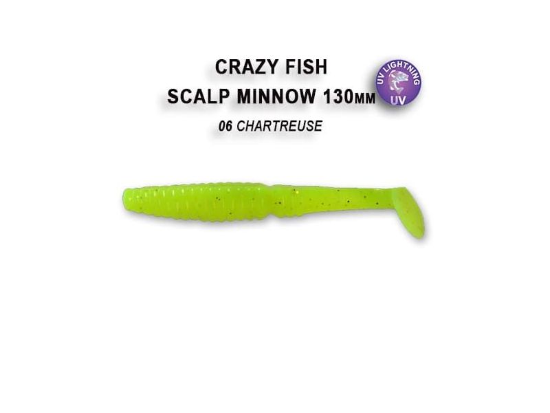 Силиконовые приманки Crazy Fish Scalp minnow 5.5" 19-130-6-4