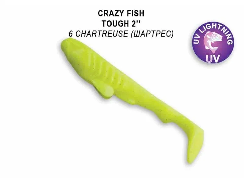 Силиконовые приманки Crazy Fish Tough 2" 71-50-6-6