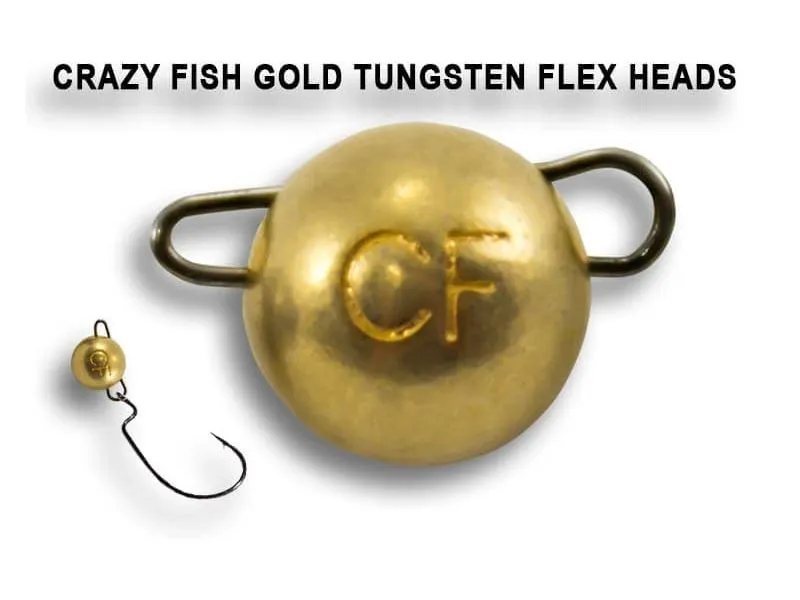 Вольфрамовая чебурашка Crazy Fish 5г цвет золото