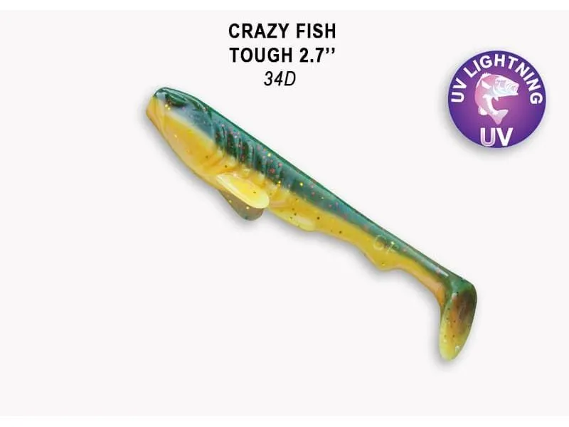 Силиконовые приманки Crazy Fish Tough 2.8" 59-70-34d-6