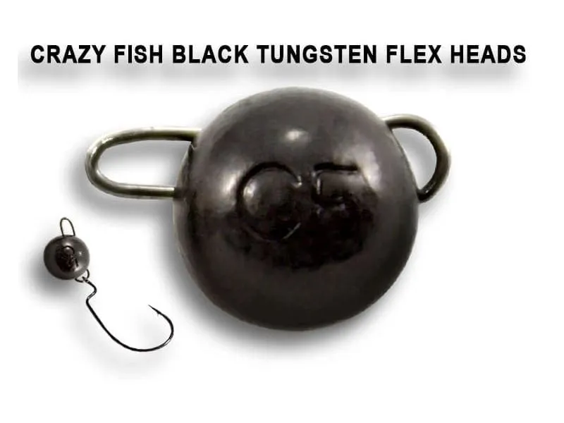 Вольфрамовая чебурашка Crazy Fish 6г цвет чёрный