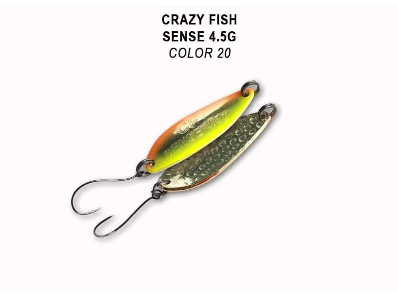 Колеблющаяся блесна Crazy Fish Sense 4.5 г #20 купить в Казани с доставкой по России в рыболовном интернет-магазине Spinningistlife