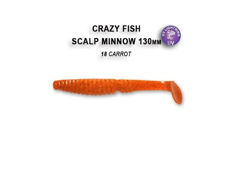 Силиконовые приманки Crazy Fish Scalp minnow 5.5" 19-130-18-4