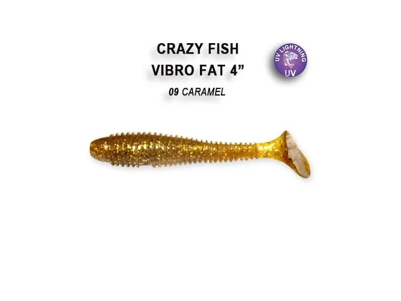 Силиконовые приманки Crazy Fish Vibro fat 4" 14-100-9-6