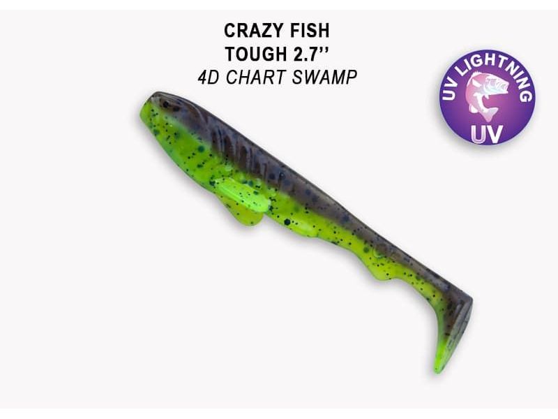 Силиконовые приманки Crazy Fish Tough 2.8" 59-70-4d-6