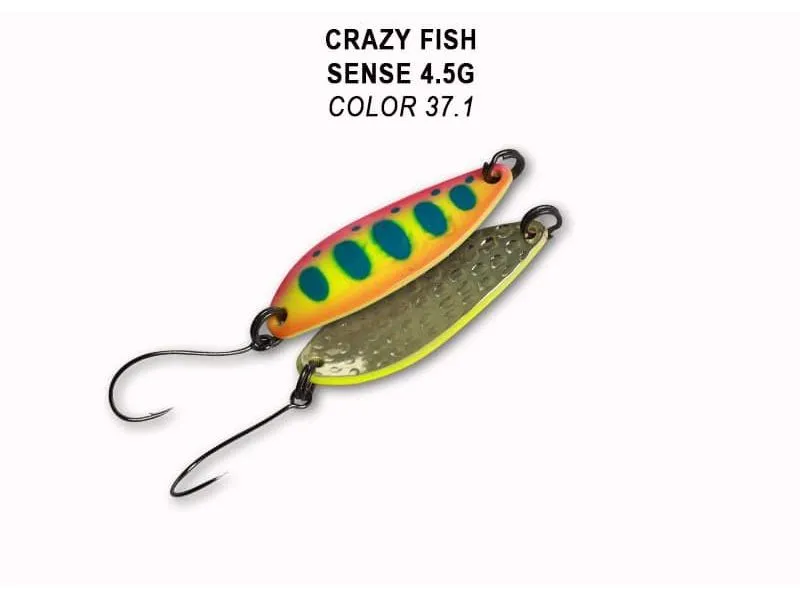 Колеблющаяся блесна Crazy Fish Sense 4.5 г #37.1 купить в Казани с доставкой по России в рыболовном интернет-магазине Spinningistlife