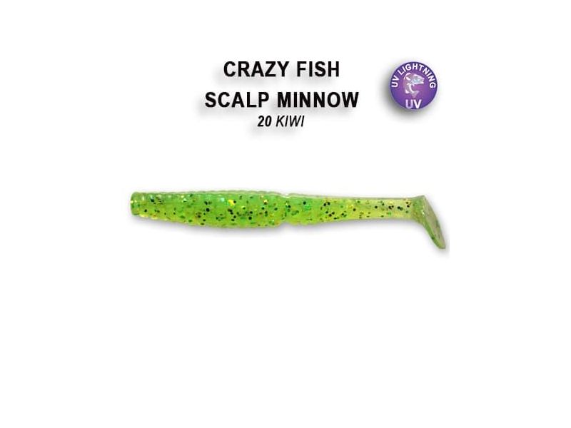 Силиконовые приманки Crazy Fish Scalp minnow 3.2" 7-80-20-6