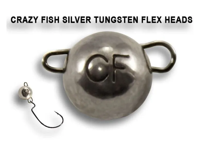 Вольфрамовая чебурашка Crazy Fish 8г цвет серебро