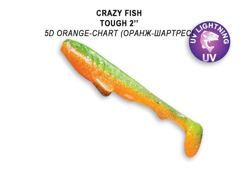 Силиконовые приманки Crazy Fish Tough 2" 71-50-5d-6