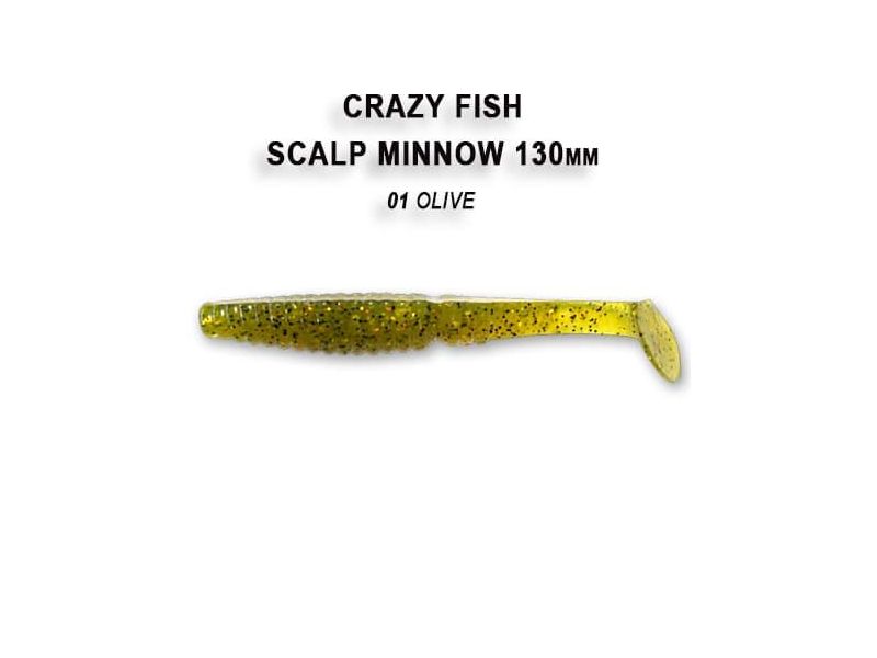 Силиконовые приманки Crazy Fish Scalp minnow 5.5" 19-130-1-4