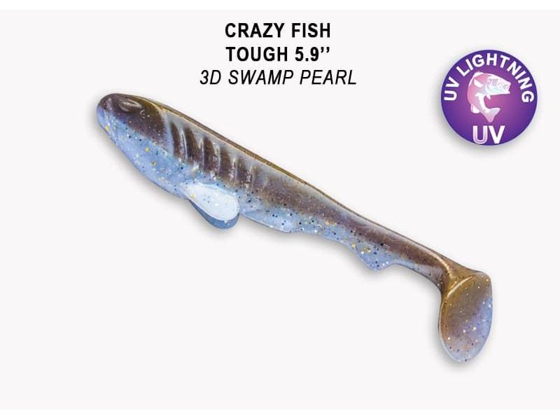 Силиконовые приманки Crazy Fish Tough 5.9" 60-150-3d-1