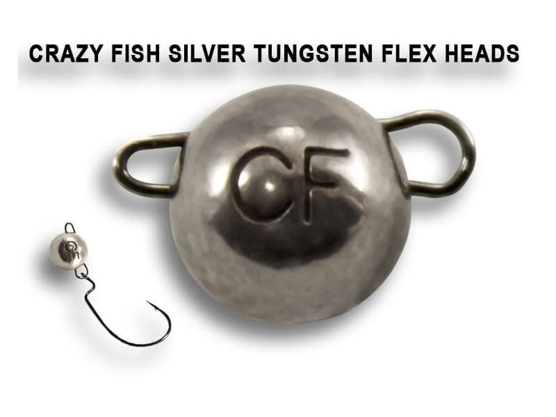 Вольфрамовая чебурашка Crazy Fish 5г цвет серебро