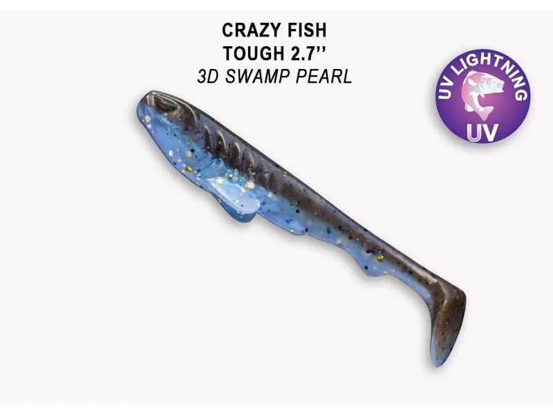 Силиконовые приманки Crazy Fish Tough 2.8" 59-70-3d-6