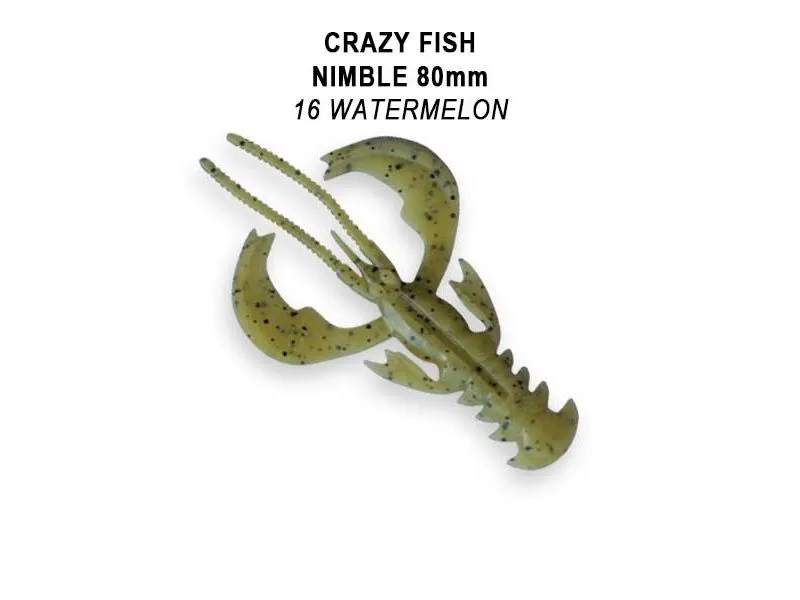 Силиконовые приманки Crazy Fish Nimble 3.2" 72-80-16-6-F