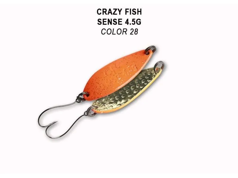Колеблющаяся блесна Crazy Fish Sense 4.5 г #28 купить в Казани с доставкой по России в рыболовном интернет-магазине Spinningistlife