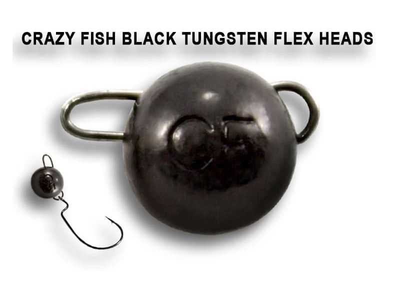 Вольфрамовая чебурашка Crazy Fish 7г цвет чёрный.