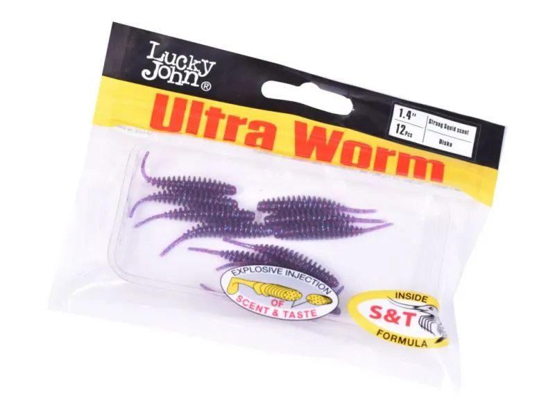 Слаги съедобные Lucky John Pro Series Trick Ultra Worm 1,4 (03.50)/S63 12шт