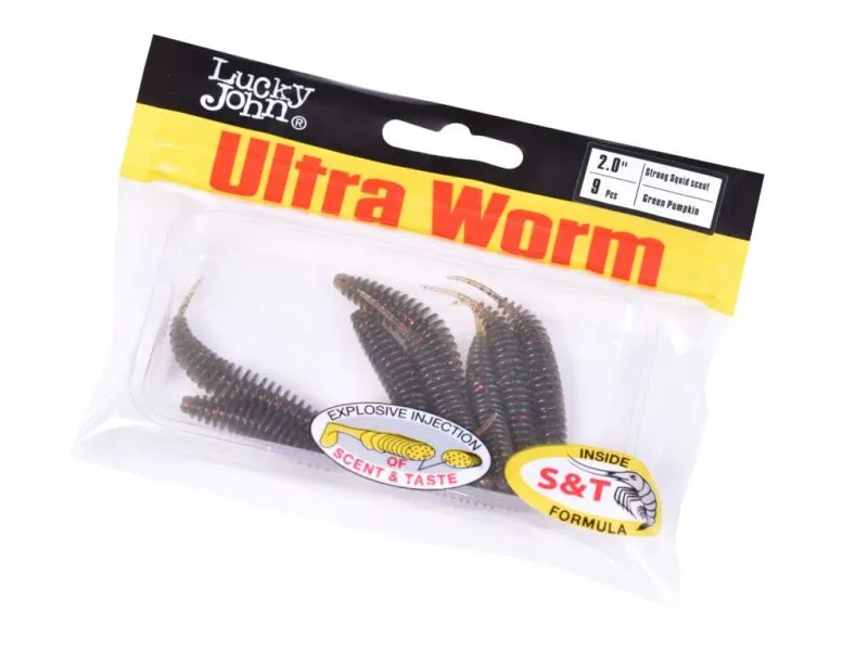 Слаги съедобные Lucky John Pro Series Trick Ultra Worm 1,4 (03.50)/S21 12шт
